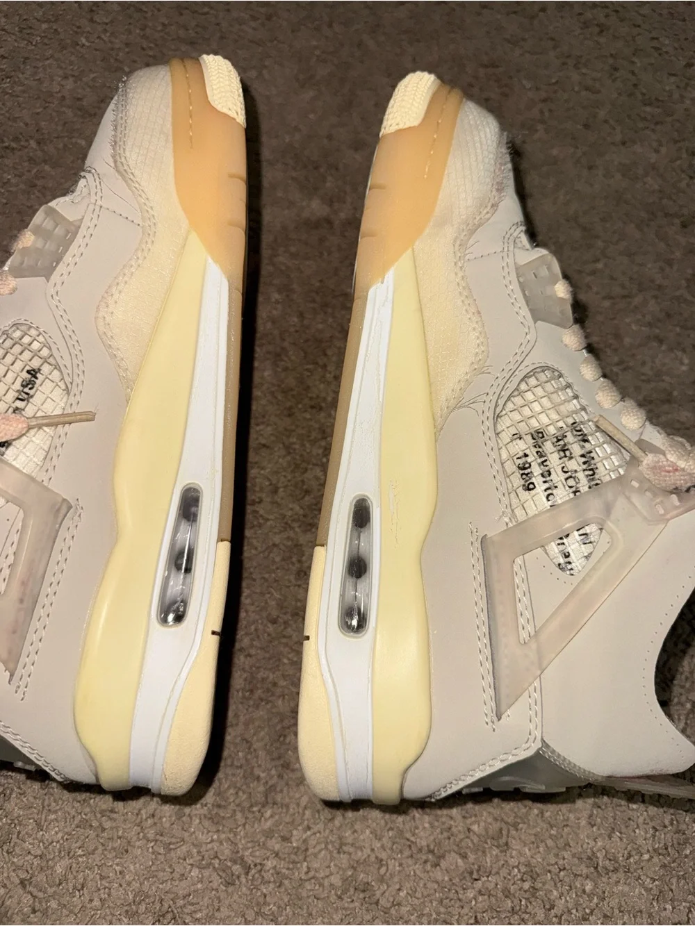 Jordan Men's Sneakers in Cream and Tan